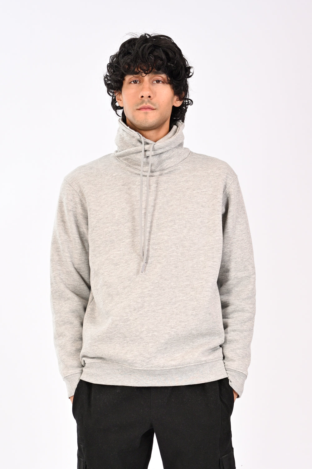 High neck clearance hoodie