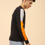 COLOR BLOCKING SLEEVE SWEATER