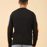 COLOR BLOCKING SLEEVE SWEATER