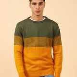 KNITTED STRIPED SWEATER