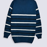 CONTRAST STRIPER SWEATER