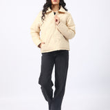 ABSTRACT PATTERNED PUFFER JACKET