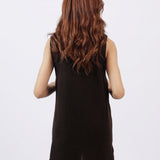 LONG SLEEVELESS CARDIGAN