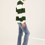 FULL SLEEVE STRIPER POLO
