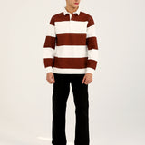 FULL SLEEVE STRIPER POLO