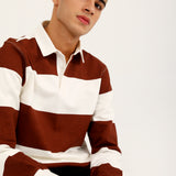 FULL SLEEVE STRIPER POLO