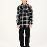 BUTTON DOWN TEXTURED CHECK SHIRT