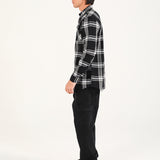BUTTON DOWN TEXTURED CHECK SHIRT