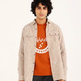 BUTTON DOWN TEXTURED CHECK SHIRT