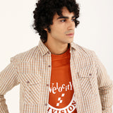 BUTTON DOWN TEXTURED CHECK SHIRT