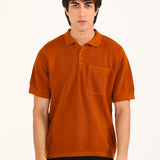 RELAXED FIT KNITTED POLO