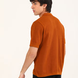 RELAXED FIT KNITTED POLO