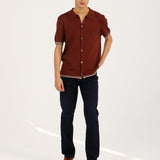 BUTTON DOWN KNITTED POLO