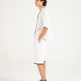 RESORT COLLAR PRINTED BOXY FIT SHIRT