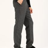 SLIM RELAXED FIT TEXTURED TROUSER