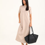 SOLID KNIT DRESS