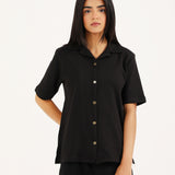 SOFT KNIT BUTTON DOWN TOP