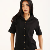 SOFT KNIT BUTTON DOWN TOP