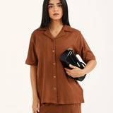 SOFT KNIT BUTTON DOWN TOP