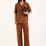 SOFT KNIT BUTTON DOWN TOP