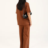 SOFT KNIT BUTTON DOWN TOP