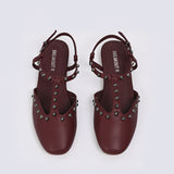 LOW HEELED STUDDED SHOES
