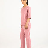 KNITTED WIDE LEG TROUSER