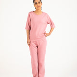 KNITTED WIDE LEG TROUSER