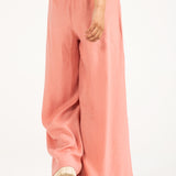 CREASE EFFECT MEGA WIDE LEG TROUSER