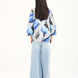 V-NECK PRINTED TOP