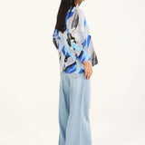 V-NECK PRINTED TOP
