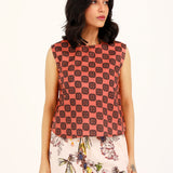 PRINTED SLEEVELESS TOP