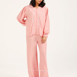 WIDE LEG TROUSERS WITH LACE DETAIL