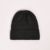 WOOL BEANIE WITH INSIDE FUR