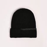 WOOL BEANIE WITH INSIDE FUR