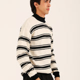 RELAXED FIT MOCK NECK SWEATER