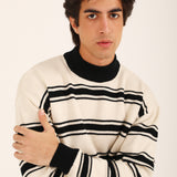 RELAXED FIT MOCK NECK SWEATER