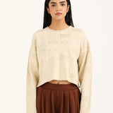 CASHMERE HAND FEEL CROPPED JUMPER