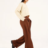 CASHMERE HAND FEEL CROPPED JUMPER