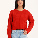 CASHMERE HAND FEEL CROPPED JUMPER