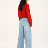 CASHMERE HAND FEEL CROPPED JUMPER