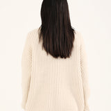 CASHMERE HANDFEEL CHUNKY KNIT CARDIGAN