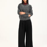 CASHMERE HANDFEEL EMBELLISHED CARDIGAN