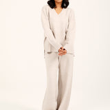 CASHMERE HANDFEEL V-NECK JUMPER
