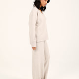 CASHMERE HANDFEEL V-NECK JUMPER