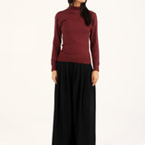 CASHMERE HANDFEEL MOCK NECK JUMPER