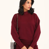 CASHMERE HANDFEEL MOCK NECK JUMPER