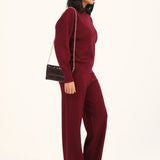 CASHMERE HANDFEEL MOCK NECK JUMPER