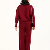 CASHMERE HANDFEEL MOCK NECK JUMPER