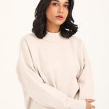 CASHMERE HANDFEEL MOCK NECK JUMPER
